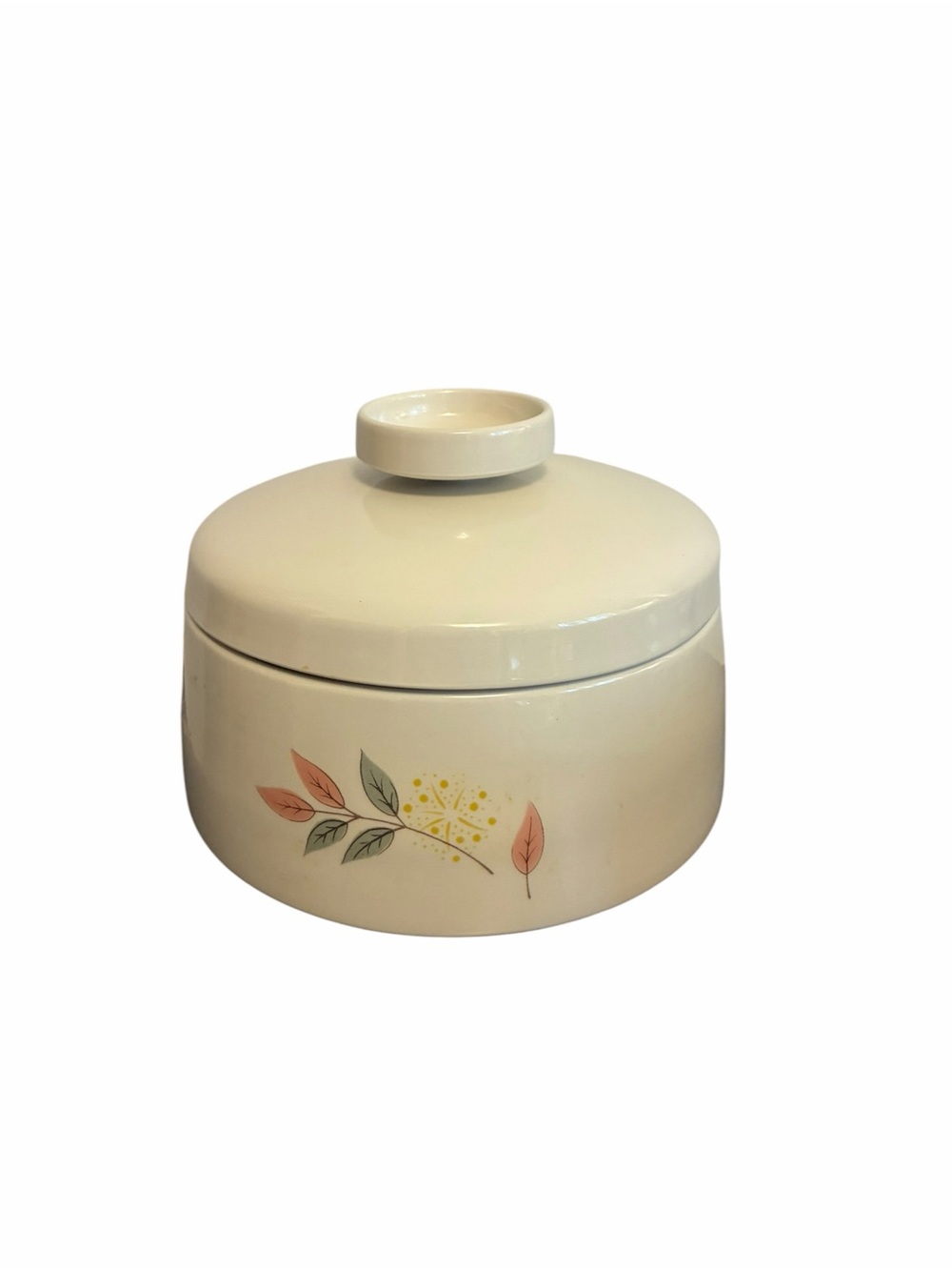 Franciscan Family China Springsong Lidded Sugar Bowl Floral MCM Cream Ceramic